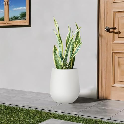 16.9" H Large Tall Plastic Planter w