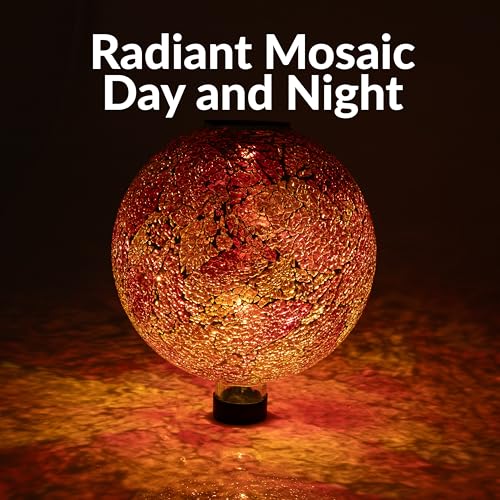 Sunnydaze Solar Gazing Ball for Garden