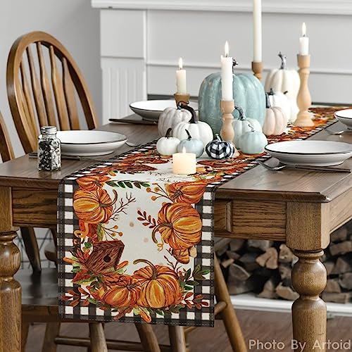 210 GSM Fall Table Runner Home Party Decor 13x90 Inch