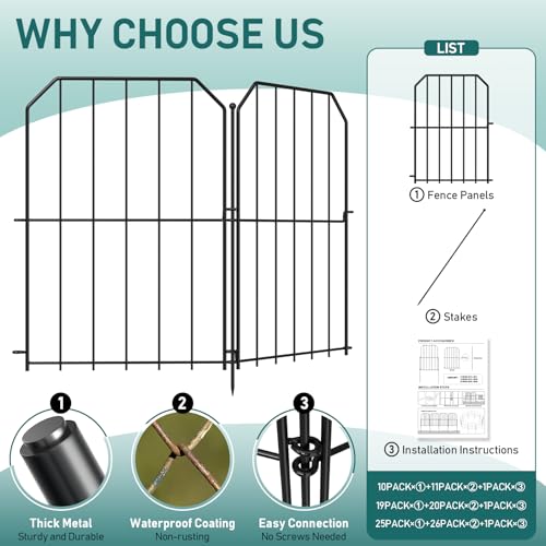Garden Fence Total 19ft (19 Count)