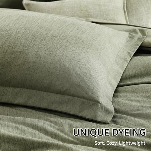 California King Comforter Set Sage Green 7 Pieces Bed in a Bag