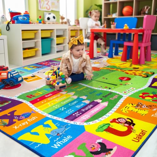 BENRON 6x9 Kids Rug for Playroom Classroom