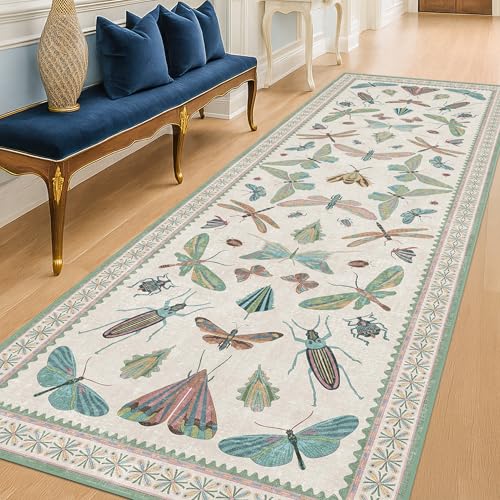 Insect Print 8ft Long Hallway Runner Rug (20 Sq Ft)
