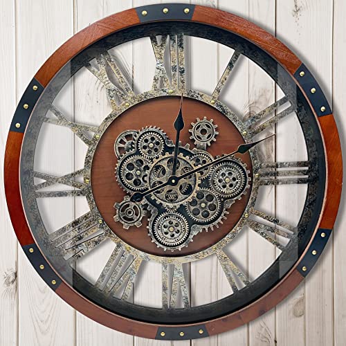 30" Original Moving Gears Wall Clock