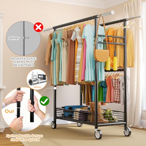Heavy Duty Clothes Rack Load 960LBS