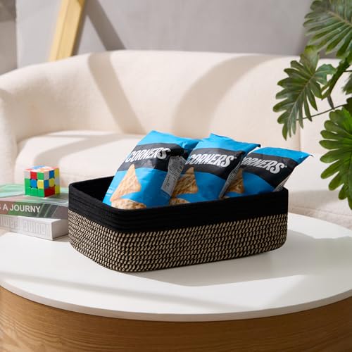 Large Shallow Organizing Baskets 15x11x5.1 Inches (2 Count)