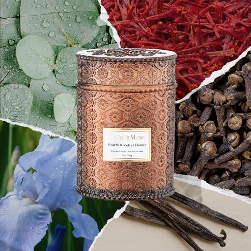 Hearth & Velvet Flames Scented Candle for Home (19 Ounce)