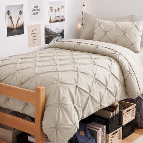 Twin XL Comforter Set Beige