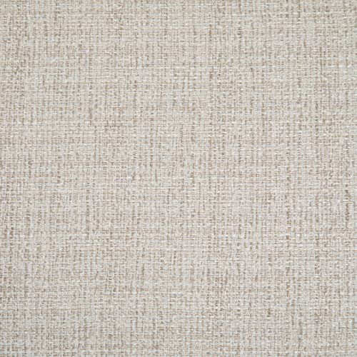 Milltown 44" Wide Tweed Look Rectangle Ottoman in Platinum