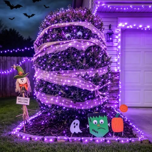 99Ft Purple Halloween Lights (99 Foot)