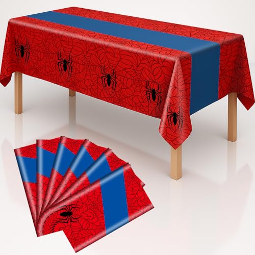 6 Pack Spider Theme Tablecloths (6 Count)