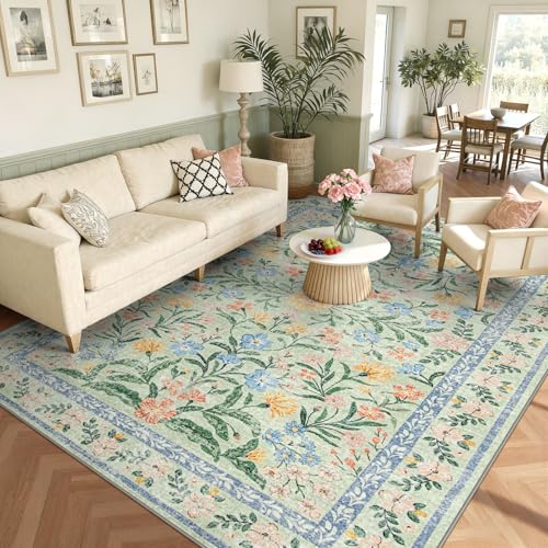 Boho Washable Rugs 8x10