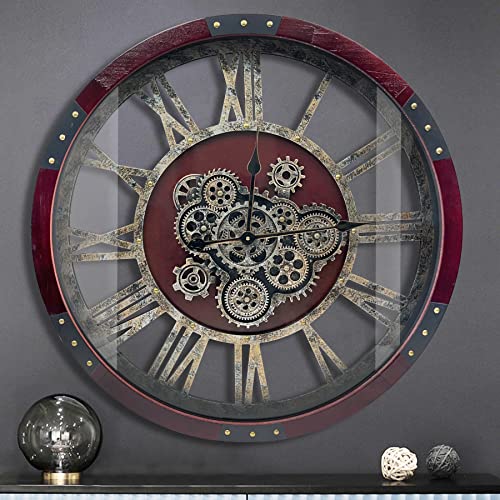 30" Original Moving Gears Wall Clock