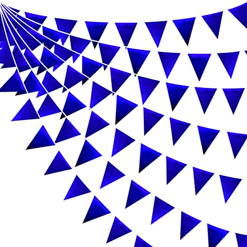 Royal Blue Triangle Pennant Banner Flag