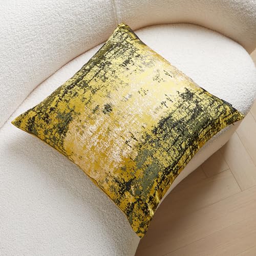 Luxury Sun Gold Throw Pillow Covers 24x24