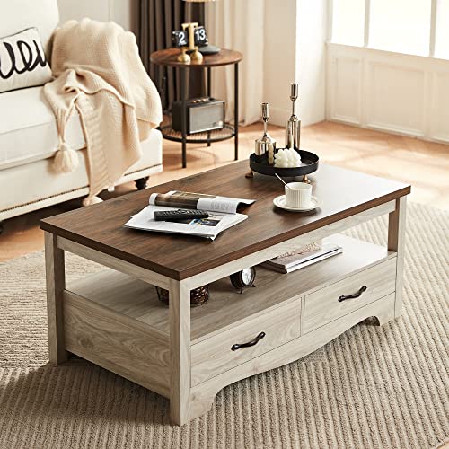 Farmhouse Coffee Table with Storage