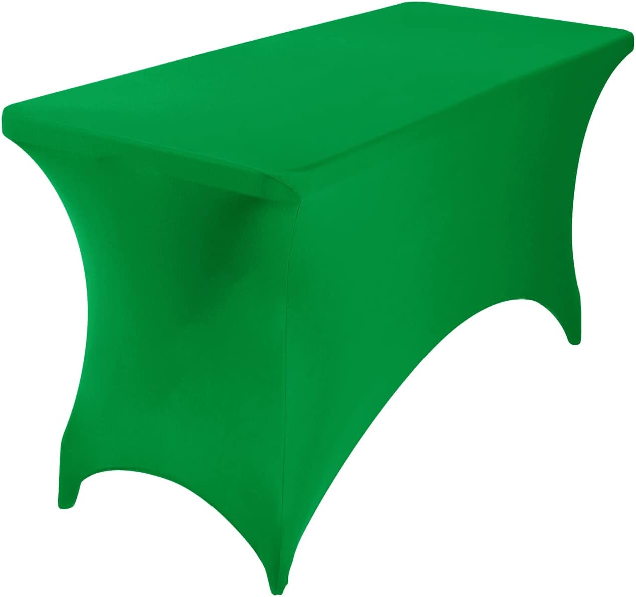 4Pack Spandex Waterproof Table Covers 4ft，Spandex 4ft Waterproof Table Cover for Party,Wedding, Banquet, and Events(Emerald)
