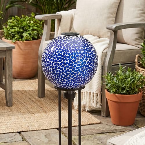 Sunnydaze Solar Gazing Ball for Garden (2 Count)