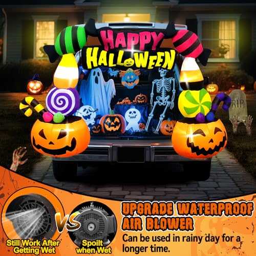 6FT Height Halloween Inflatables Trunk or Treat Car Decorations