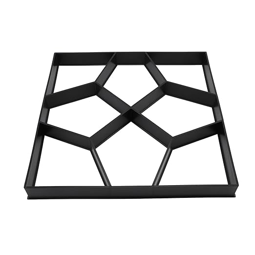 Yinhing Walk Maker 15.7 Inch ABS Reusable Pavement Concrete Maker Stepping Stone Paver Kit for Lawn Garden Patio Backyard Walkways DIY Outdoor Projects Versatile Stone for Elegant Pa