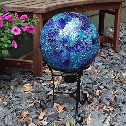Sunnydaze 10" Mosaic Glass Gazing Ball for Garden (2 Count)