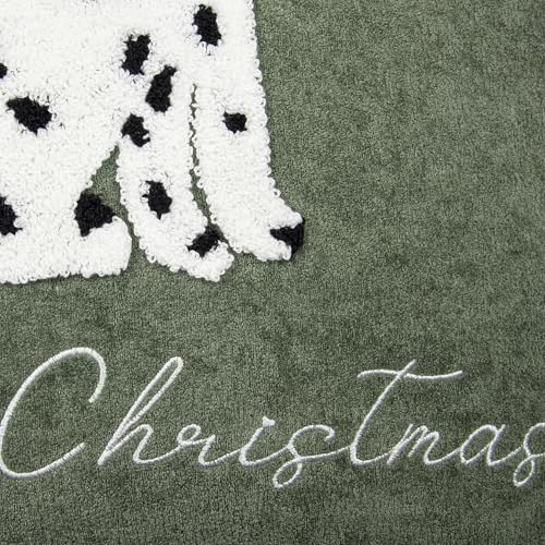 Cute Spotted Dog Christmas Pillow Covers 18x18