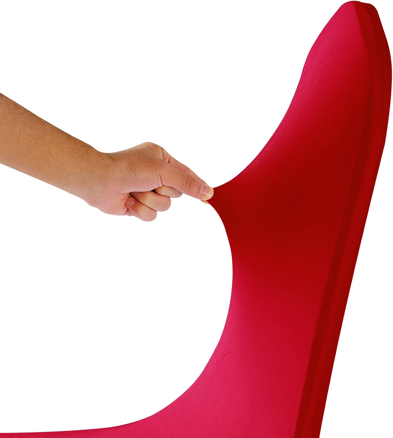 Spandex Chair Covers - 25PCS Removable, Washable Protectors for Living Room, Party, Banquet, Wedding, Hotel (Dark Red)