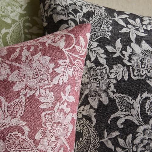 Floral Jacquard Throw Pillow Covers Set of 2 (2 Count)