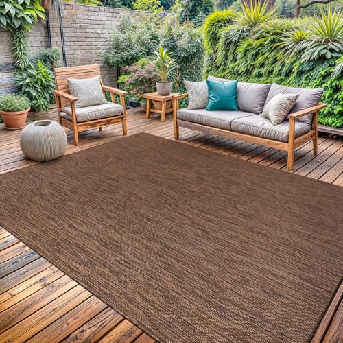 Washable Indoor Outdoor Rug 9x12 Weather Resistant Area Rugs Modern Solid for Porch Deck Balcony Backyard Patio Outside Carpet