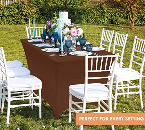 Spandex Table Cloth 2 Pack [6FT (2 Count)
