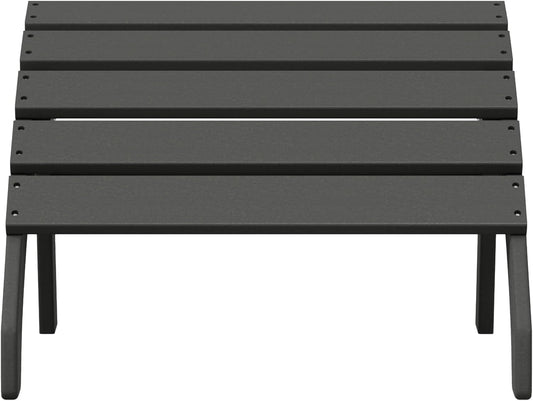 WestinTrends Dylan Outdoor Patio HDPE Adirondack Ottoman Footrest, Gray