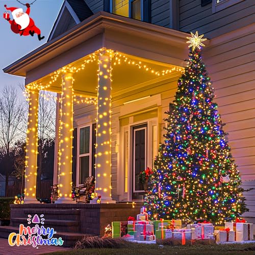 200 LED Warm White & Multicolor Color Changing String Lights (66 Foot)