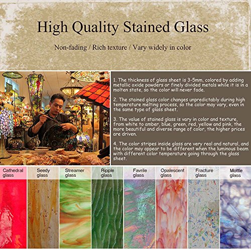 W10011 Peacock Tiffany Style Stained Glass Window Panel