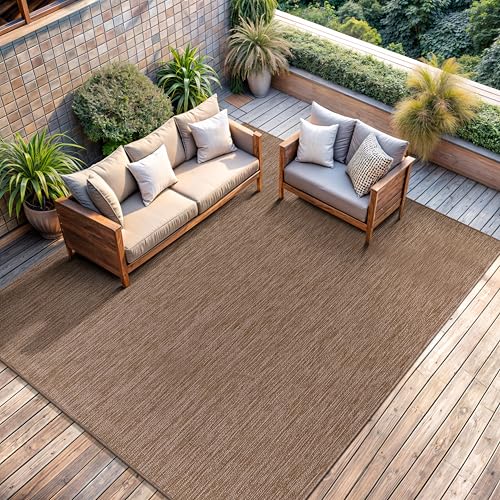 Outdoor Rug 5x7 Modern Area Rugs for Indoor and Outdoor Patios and Porches (5040 sq in Count)