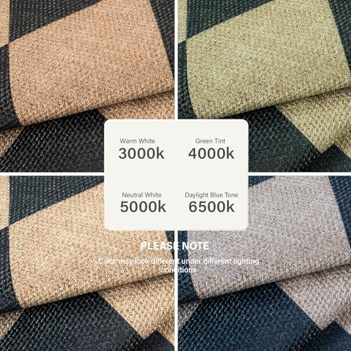 Checkered Easy Jute Round Rug 3ft (8.89 Count)