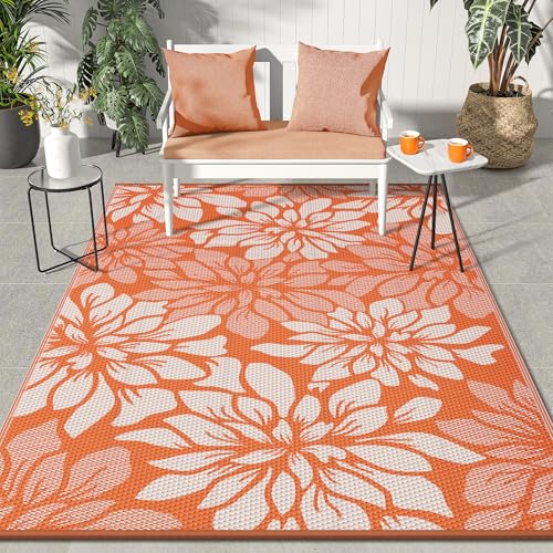 Outdoor Rug Waterproof Plastic Rugs for Patio (54 Sq Ft)