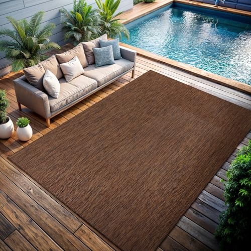 Outdoor Rug 8x10 Modern Area Rugs for Indoor and Outdoor Patios and Porches