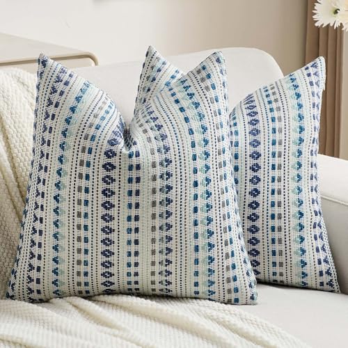 Pack of 2 Boho Throw Pillow Covers 18x18 Inch (2 Count)