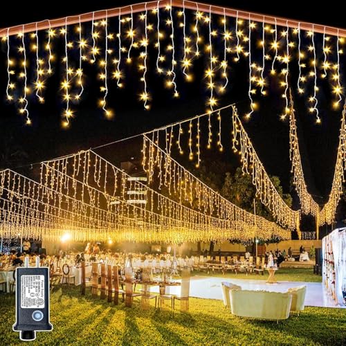 99ft Icicle Lights for Outside