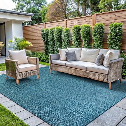 Outdoor Rug 8x10 Modern Area Rugs for Indoor and Outdoor Patios and Porches