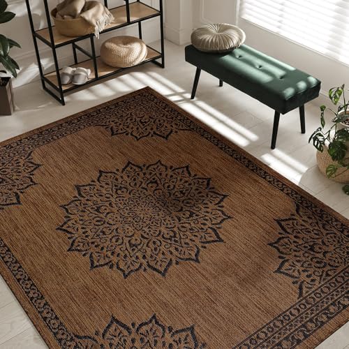 Outdoor Rug Modern Area Rugs for Indoor and Outdoor Patios (58.5 Sq Ft)