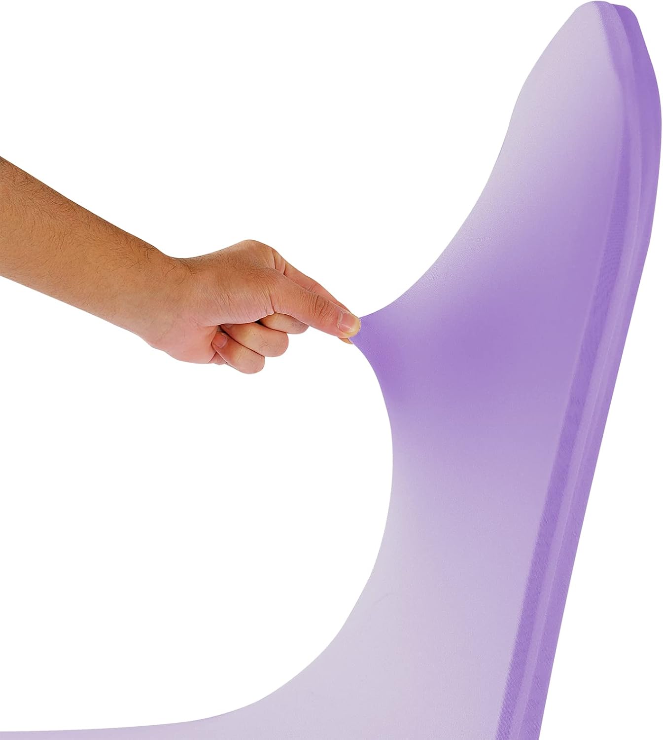 Spandex Chair Covers, 12PCS, Washable Protector for Living Room, Party, Banquet, Wedding, Hotel (Lavender)