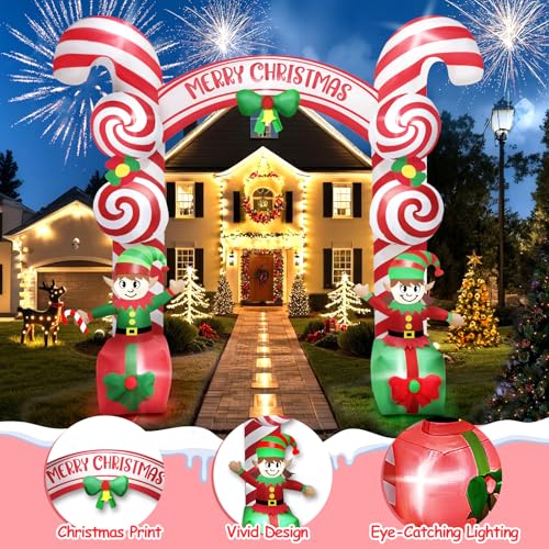 9FT Christmas Inflatable Archway