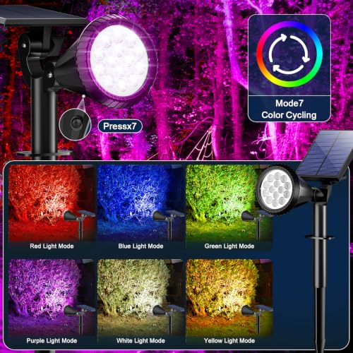 Solar Lights Outdoor Waterproof Flag Spotlights 10 Pack (10 Count)