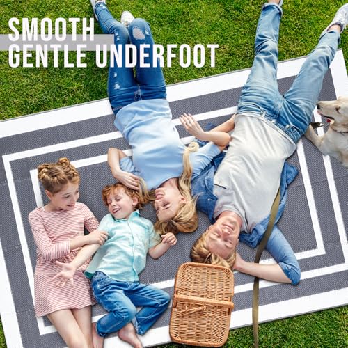 Outdoor Rug 4x6 ft Waterproof Reversible Mat