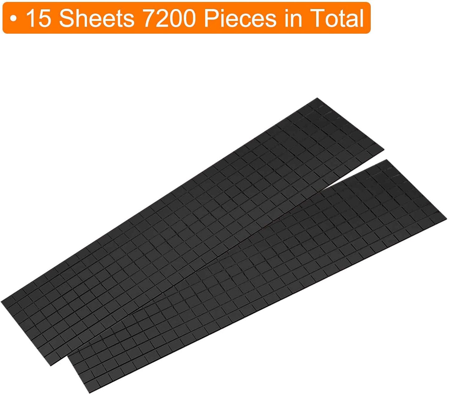 HARFINGTON 15 Sheet 7200 Pieces Self Adhesive Mirror Mosaic Tiles 5x5mm Small Square Mirror Tiles Sticker Disco Ball Stickers Mini Glass Tiles for DIY Craft Party Home Decoration, Black