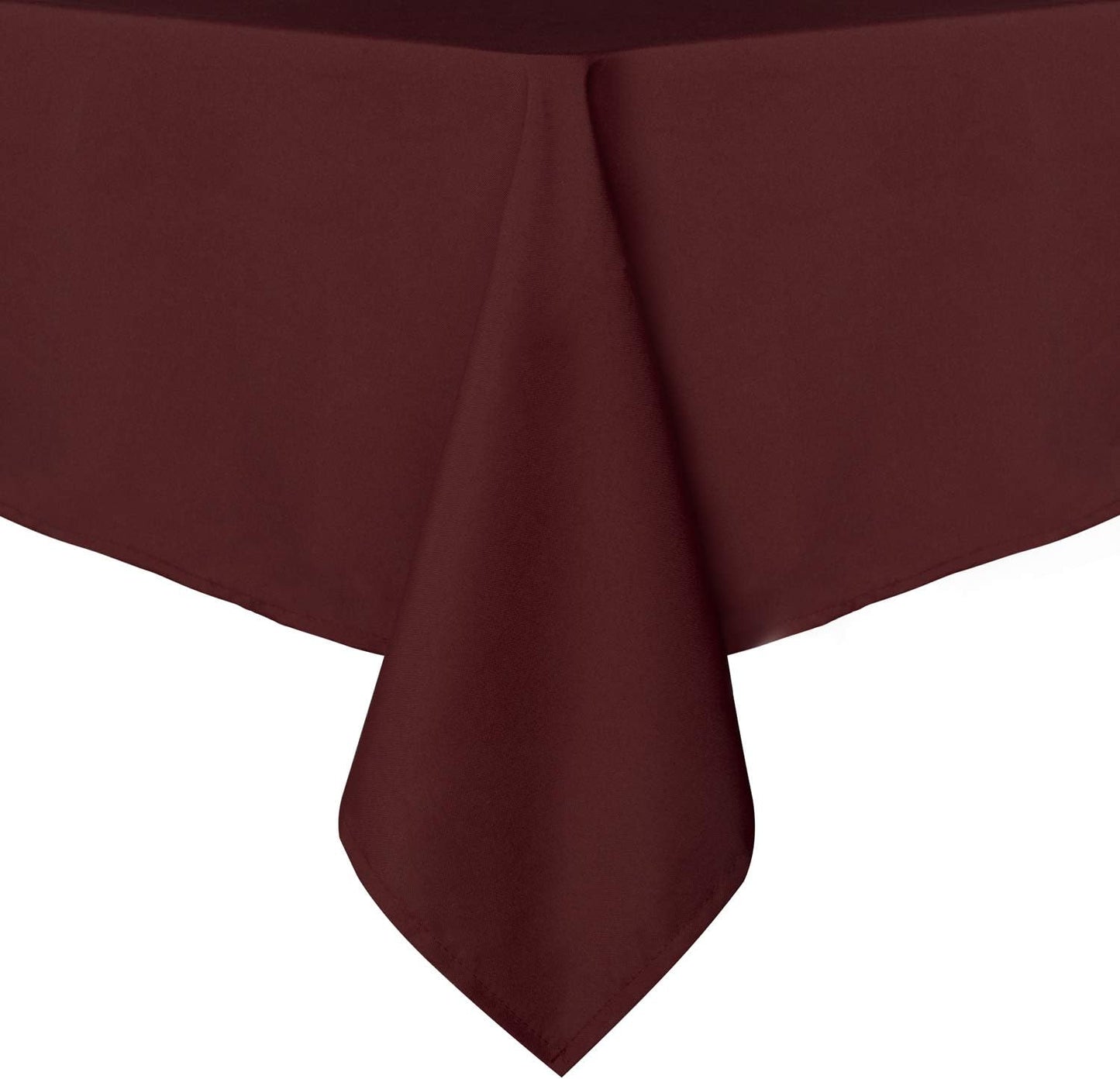 sancua Rectangle Tablecloth - 70 x 108 Inch - Stain and Wrinkle Resistant Washable Polyester Table Cloth, Decorative Fabric Table Cover for Dining Tables, Buffet Parties and Camping, Burgundy