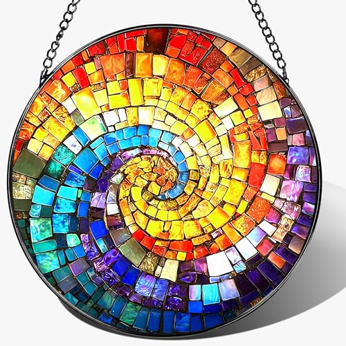 8'' Rainbow Spiral Suncatcher Ornament