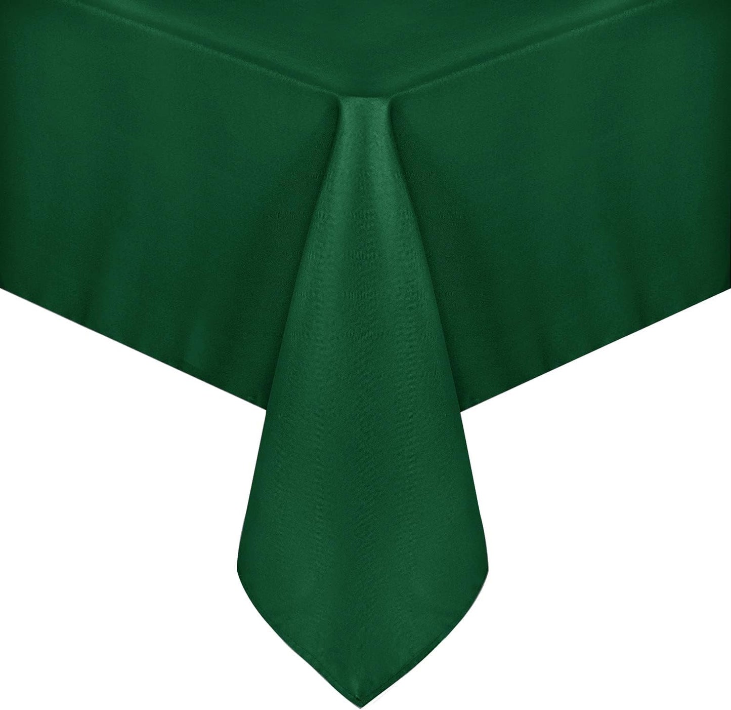 sancua Rectangle Tablecloth - 70 x 120 Inch - Stain and Wrinkle Resistant Washable Polyester Table Cloth, Decorative Fabric Table Cover for Dining Tables, Buffet Parties and Christmas, Hunter Green