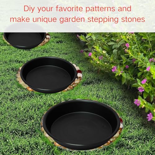 6 Pcs Bigger Round Stepping Stone Mold (6 Count)
